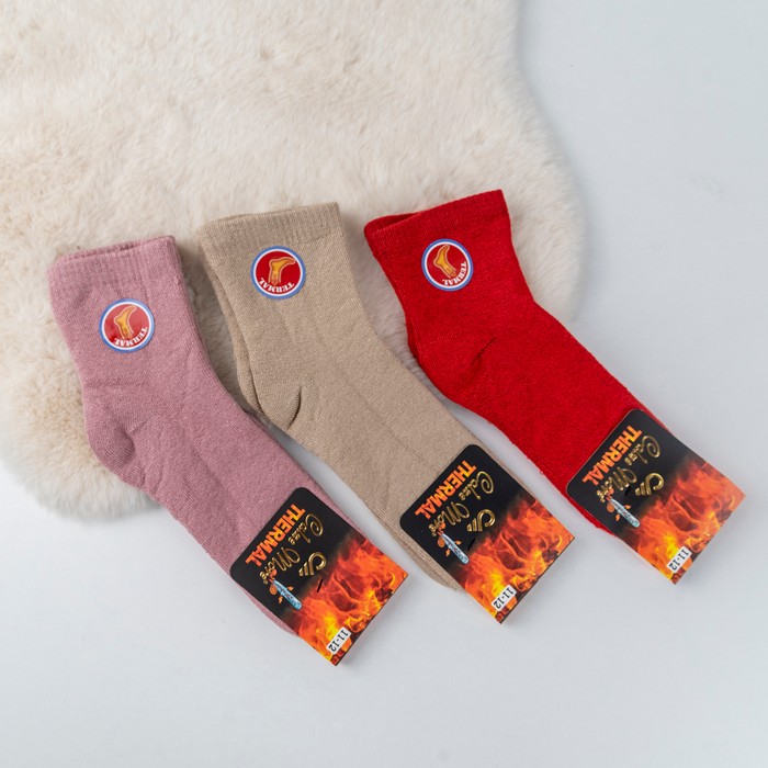 Sosete copii, CALZE MORE, Medii, 11-12 ani, Bumbac Flausat, Diverse Culori