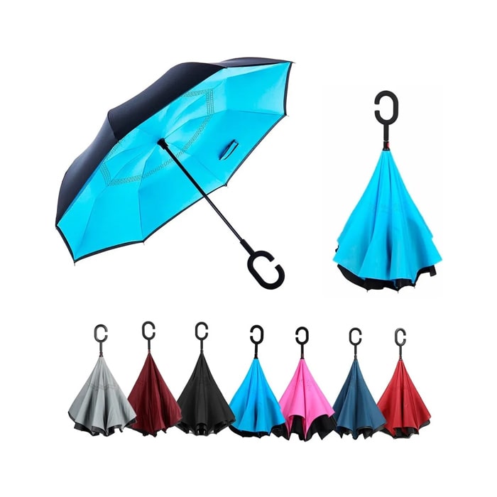 Umbrella, REAL STAR, 60cm, 8 spokes, With mechanism, Waterproof, Metal, Black/Pink