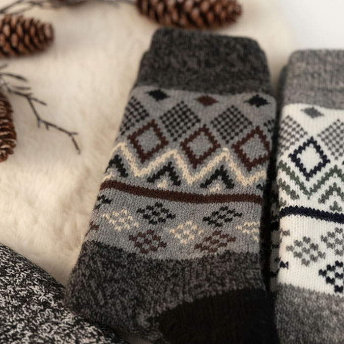 Sosete barbati, BOBONY, Lungi, 42-48, Lana cu elastan si poliester, 85% Lana / 10% Elastan / 5% Poliester, Diverse Culori