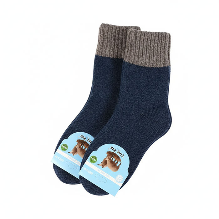 Sosete copii, NATUR, Lungi, 3-10 ani, Poliester, Lana, 57% Poliester / 40% Lana / 3% Elastan, Diverse Culori