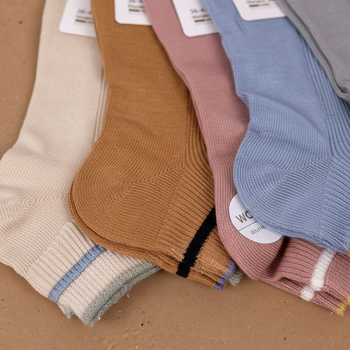 Women's socks, YASHANSOCKS, Low cut, 36-41, Cotton with additives, 80% Cotton / 15% Polyester / 5% Spandex, Various Colors