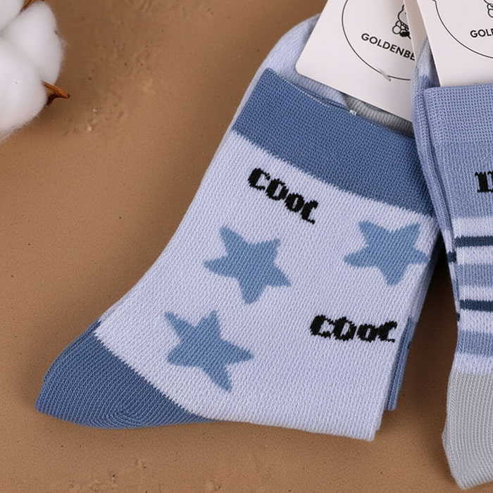 Children's socks, GOLDENBEAR, Quarter, 9-12 years, Cotton with additives, 70%Cotton / 30%Polyester, Various Colors