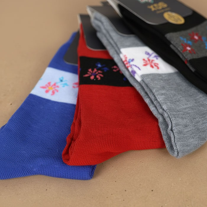 Women's socks, XDS, Mid Calf, 36-41, Cotton with additives, 70%Cotton / 30%Polyester, Various Colors