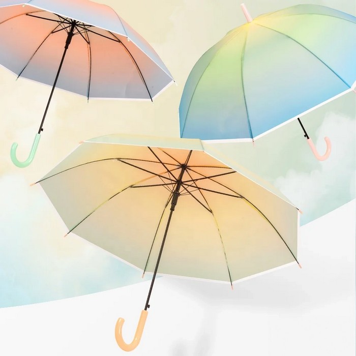 Umbrella, REAL STAR, 53.5 cm, 8 spokes, With mechanism, Waterproof, Metal/ Plastic, Various Colors