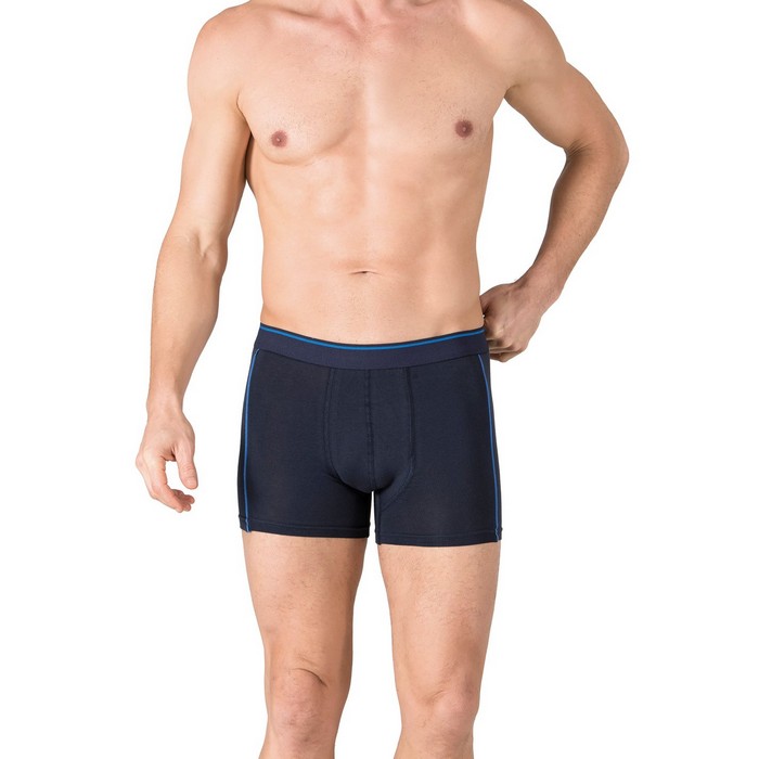 Men's boxers, OZKAN, 95% Cotton /5% Elastane, XXL, Navy blue
