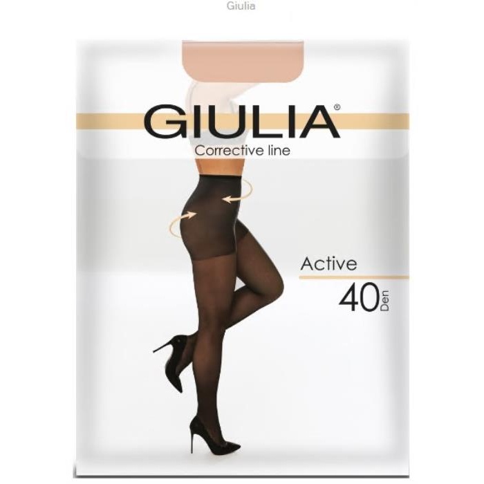 Dresuri dame, GIULIA, Activ, S, 40 DEN, Negru, Fibre sintetice
