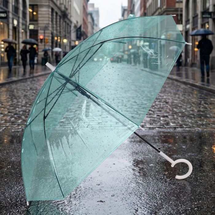 Umbrella, REAL STAR, 56.5 cm, 8 spokes, With mechanism, Waterproof, Metal/ Plastic, Various Colors