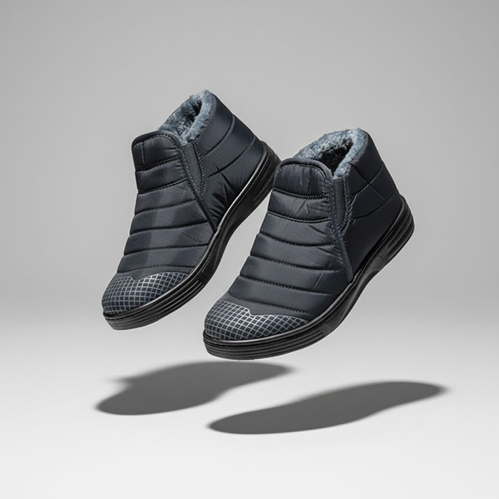 Men's winter shoes, GS, With fur, 40-45, Blue, Synthetic fibers, Rubber Sole, Shoes, For Men