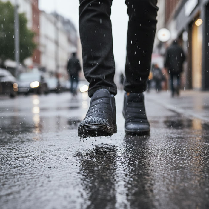 Men's winter shoes, GS, With fur, 40-45, Blue, Synthetic fibers, Rubber Sole, Shoes, For Men