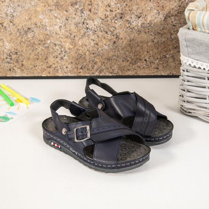 Kids sandals, RIMA&JOUDI, 31-36, Blue, Eco Leather, Rubber Sole, Sandals, For Kids