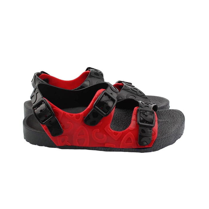 Kids sandals, GEZER, 30-35, Red/Black, Eco rubber, Rubber Sole, Sandals, For Kids