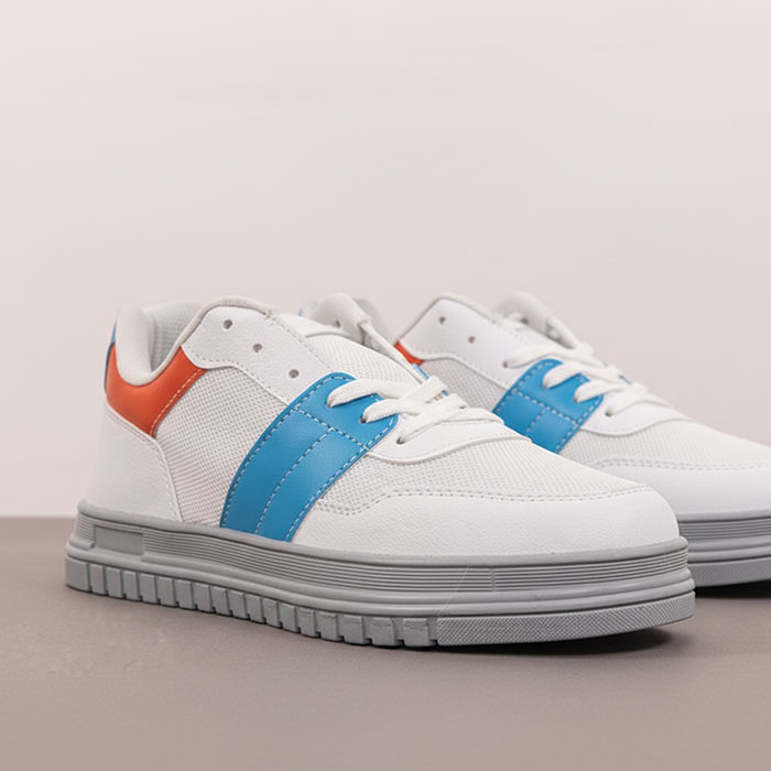 Mens shoes, KAJILA, 40-44, White, PVC, Rubber Sole, Sneakers, For Men