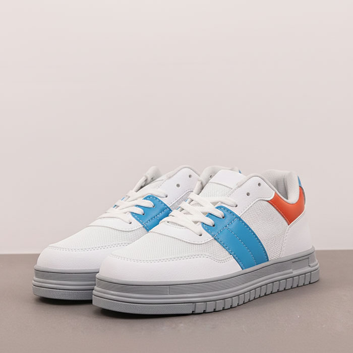 Mens shoes, KAJILA, 40-44, White, PVC, Rubber Sole, Sneakers, For Men