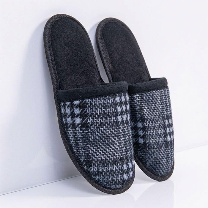 Papuci de camera barbati, POLTAN, 41-45, Diverse Culori, Textil/Poliuretan, Talpa PVC, Papuci de casa, Pentru Barbati