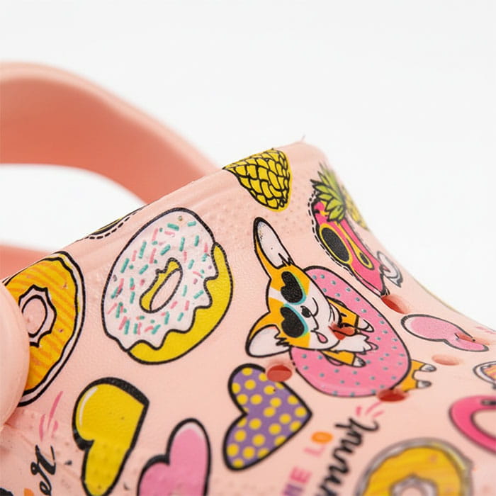 Saboti copii, SONEX, 25-30, Roz, EVA, Cu imprimeu, Saboti, Pentru Copii