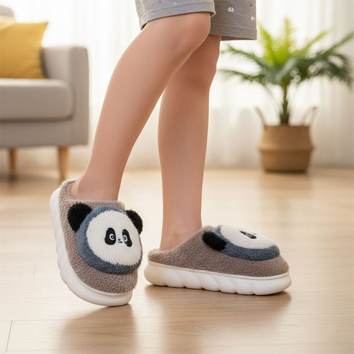 Ciupici de camera copii, GS, 30-35, Diverse Culori, Textil, Talpa Cauciucata, Papuci de casa, Pentru Copii