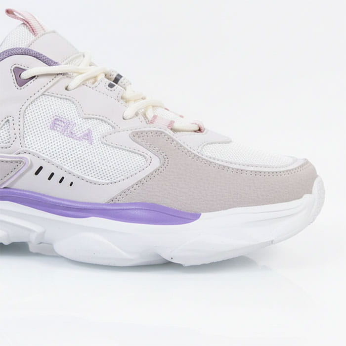 Women's sports shoes, GS, 36-41, Cream/ Lilac, Synthetic fibers, Rubber Sole, Sneakers, For Women