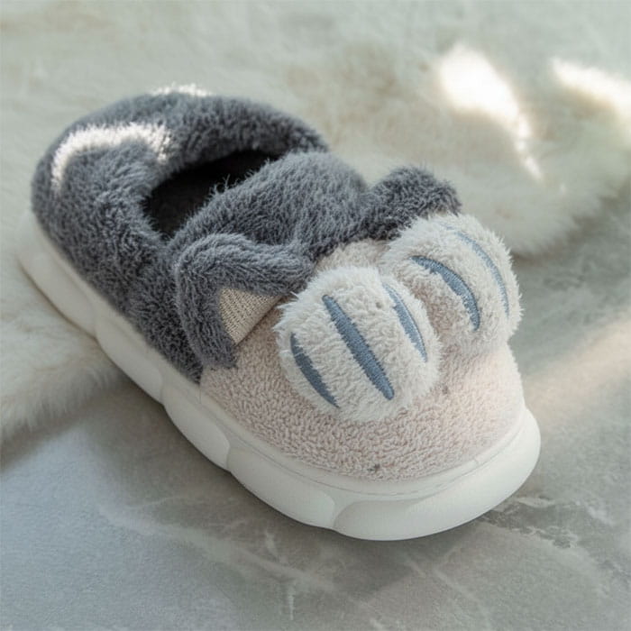 Ciupici de camera copii, GS, 30-35, Diverse Culori, Textil, Talpa Cauciucata, Papuci de casa, Pentru Copii