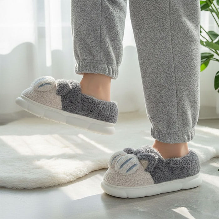 Ciupici de camera copii, GS, 30-35, Diverse Culori, Textil, Talpa Cauciucata, Papuci de casa, Pentru Copii