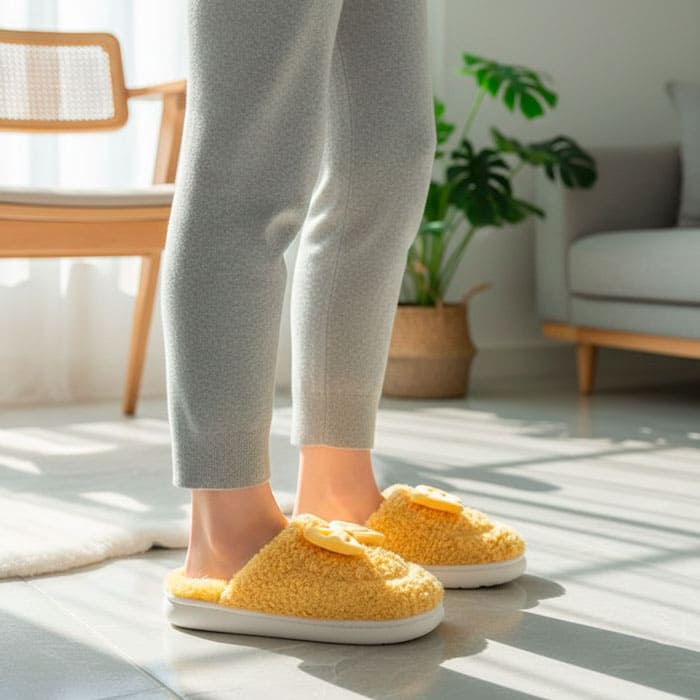 Ciupici de cameră femei, GS, 36-41, Diverse Culori, Textil, Talpa Cauciucata, Papuci de casa, Pentru Femei