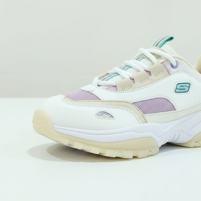 Women's sports shoes, GS, 36-41, Beige/Pink, Synthetic fibers, Rubber Sole, Sneakers, For Women