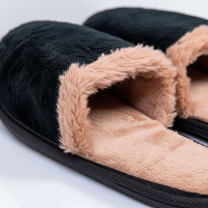 Papuci de camera dame, POLTAN, 37-40, Diverse Culori, Textil/Poliuretan, Talpa PVC, Papuci de casa, Pentru Femei