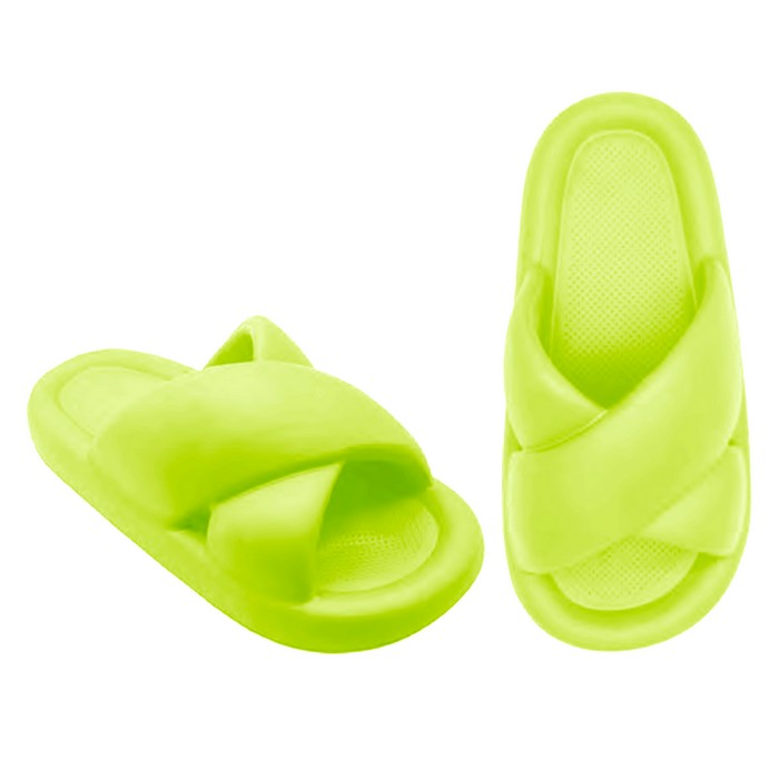 Женские тапочки, SONEX, 36-40, Фисташковый, ЭВА, Подошва ЭВА, Шлепанцы, Для Женщин