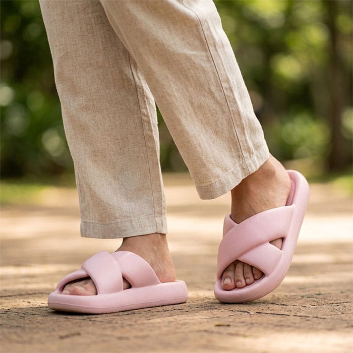 Женские тапочки, SONEX, 36-40, Светло- Розовый, ЭВА, Подошва ЭВА, Шлепанцы, Для Женщин