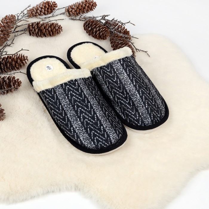 Papuci de camera barbati, GS, 40-45, Diverse Culori, Textil, Talpa Cauciucata, Papuci de casa, Pentru Barbati