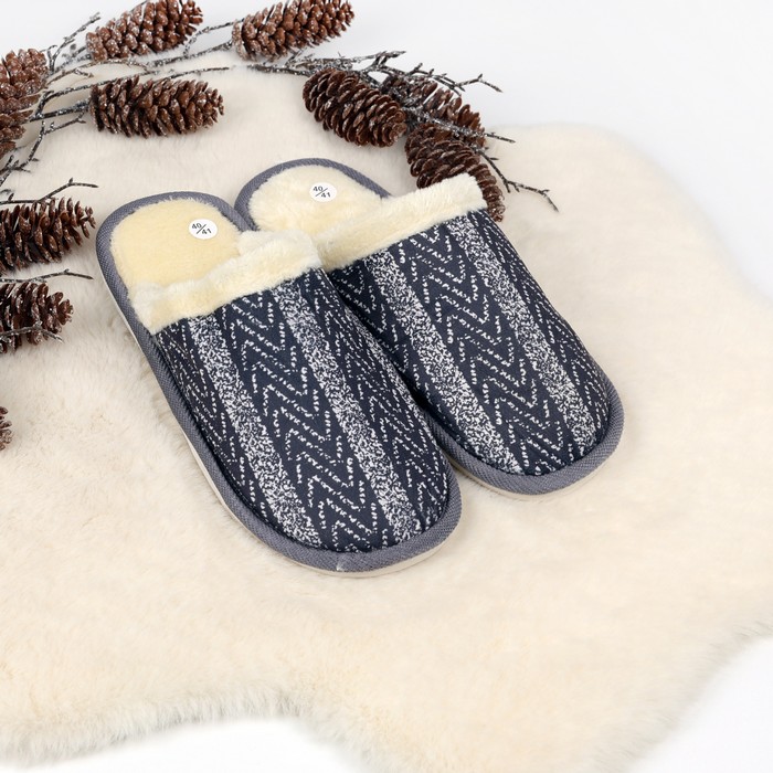 Papuci de camera barbati, GS, 40-45, Diverse Culori, Textil, Talpa Cauciucata, Papuci de casa, Pentru Barbati