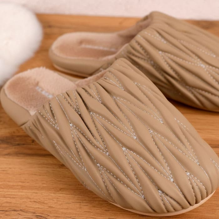 Papuci de casa dame, GS, 36-41, Diverse Culori, Fibre sintetice, Talpa Cauciucata, Papuci de casa, Pentru Femei