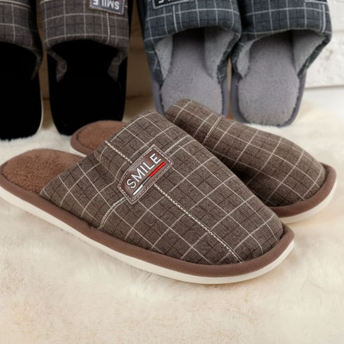 Papuci de camera barbati, GS, 40-45, Diverse Culori, Textil, Talpa Cauciucata, Papuci de casa, Pentru Barbati