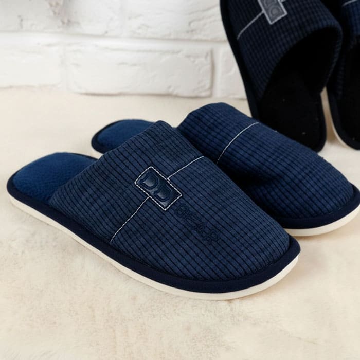 Papuci de camera barbati, GS, 40-45, Diverse Culori, Textil, Talpa Cauciucata, Papuci de casa, Pentru Barbati