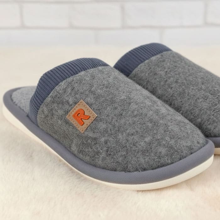 Papuci de camera barbati, GS, 40-45, Diverse Culori, Textil, Talpa Cauciucata, Papuci de casa, Pentru Barbati