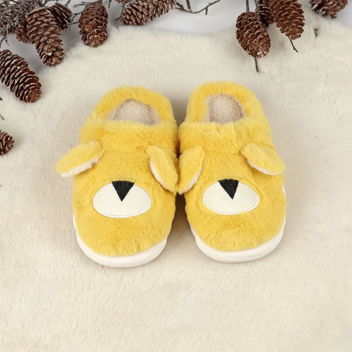 Papuci de camera copii, GS, 30-35, Diverse Culori, Textil, Talpa Cauciucata, Papuci de casa, Pentru Copii