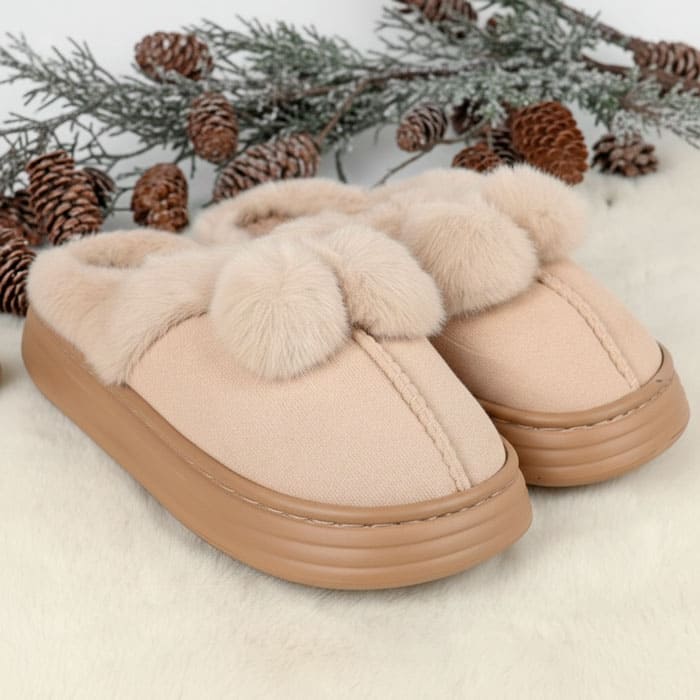 Papuci de camera dame, GS, 36-41, Diverse Culori, Textil, Talpa Cauciucata, Papuci de casa, Pentru Femei