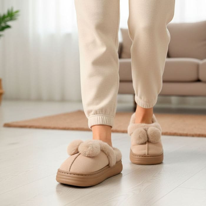 Papuci de camera dame, GS, 36-41, Diverse Culori, Textil, Talpa Cauciucata, Papuci de casa, Pentru Femei