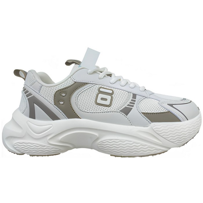 Women's sneakers, RUNNING, 36-41, White/Beige, Textile, EVA Sole, Sneakers, For Women