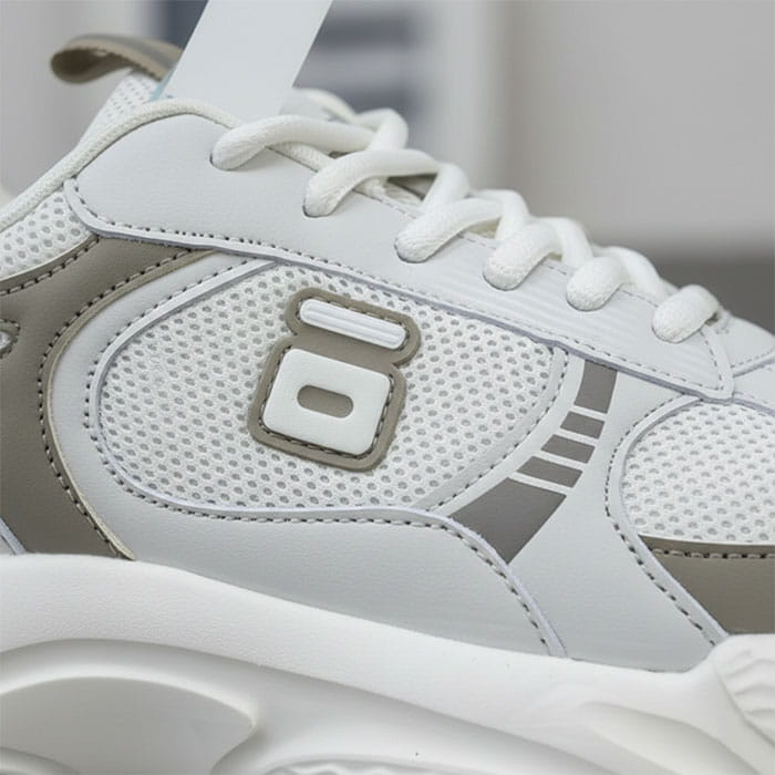 Women's sneakers, RUNNING, 36-41, White/Beige, Textile, EVA Sole, Sneakers, For Women