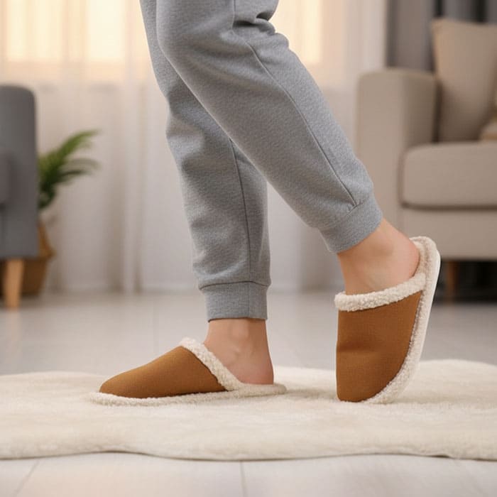 Ciupici de camera dame, GS, 36-41, Diverse Culori, Textil, Talpa Cauciucata, Papuci de casa, Pentru Femei