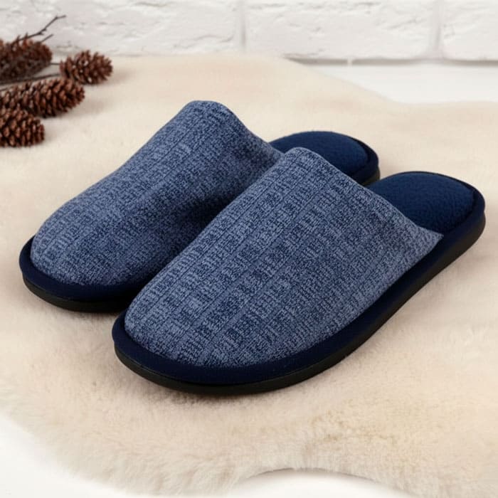 Papuci de camera barbati, GS, 40-45, Diverse Culori, Textil, Talpa Cauciucata, Papuci de casa, Pentru Barbati