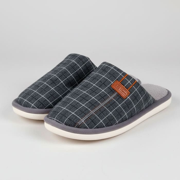 Papuci de camera barbati, GS, 40-45, Diverse Culori, Textil, Talpa Cauciucata, Papuci de casa, Pentru Barbati