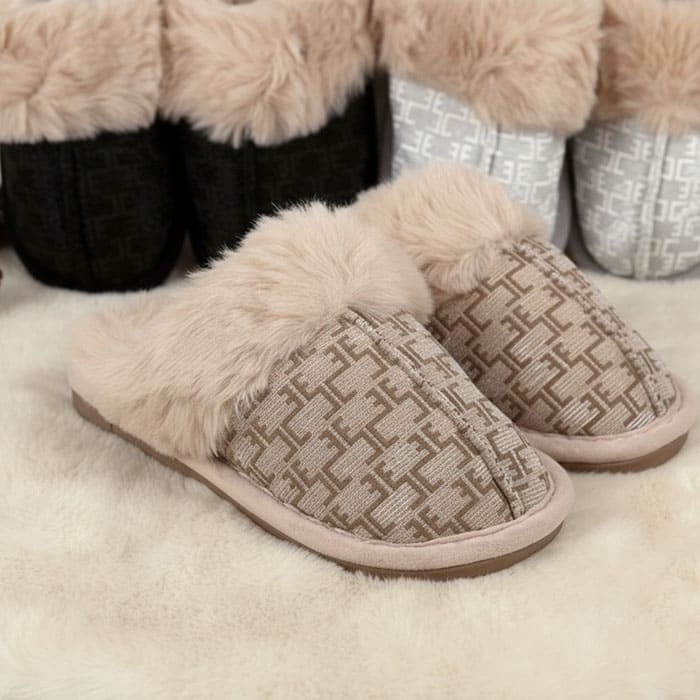 Ciupici de camera dame, GS, 36-41, Diverse Culori, Textil, Talpa Cauciucata, Papuci de casa, Pentru Femei