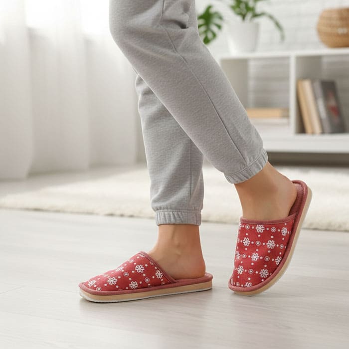 Home slippers, GS, 36-40, Various Colors, Textile, EVA Sole, Slippers, For Women