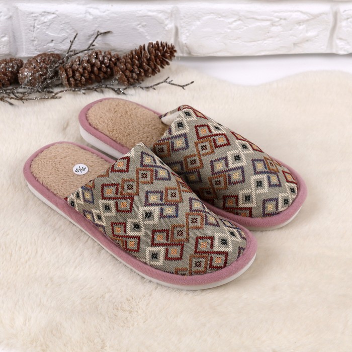 Ciupici de camera, GS, 36-41, Diverse Culori, Textil, Talpa PVC, Papuci de casa, Pentru Femei