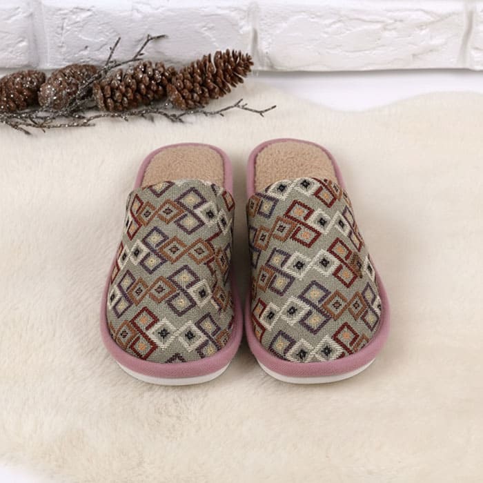 Ciupici de camera, GS, 36-41, Diverse Culori, Textil, Talpa PVC, Papuci de casa, Pentru Femei