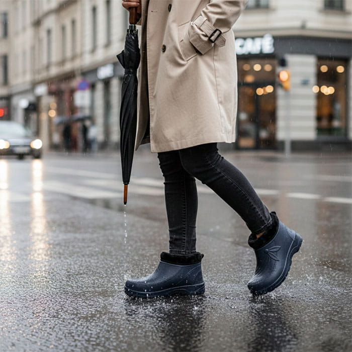 Women's wools, PROGRES, 37-41, Blue, EVA, EVA Sole, Galoshes, For Women