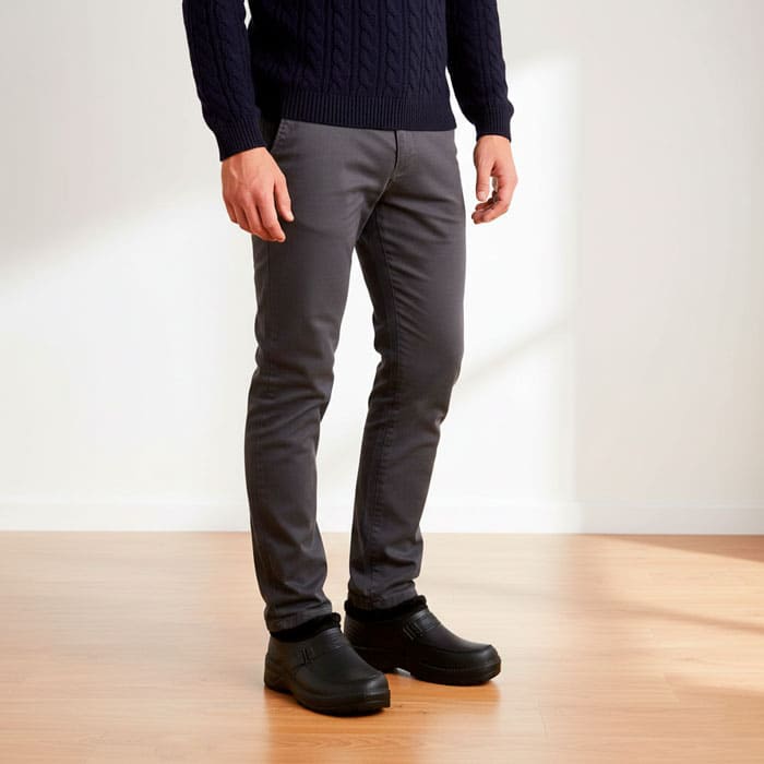 Men's wools, PROGRES, 41-46, Black, EVA, EVA Sole, Galoshes, For Men