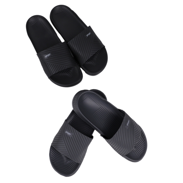 Men slippers, GS, 40-45, Various Colors, PVC, EVA Sole, For Men