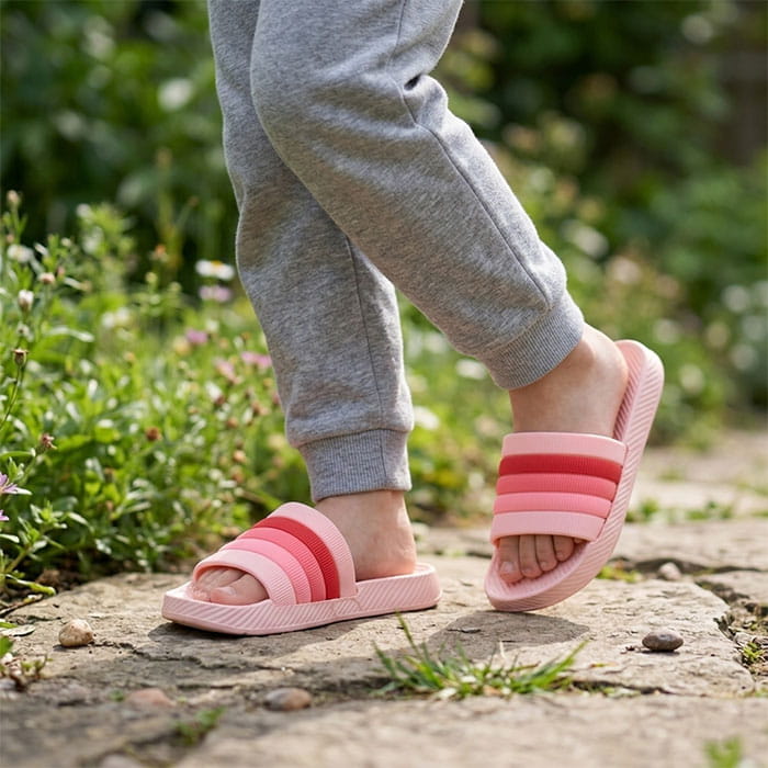 Children's slippers, GS, 30-35, Various Colors, PVC, EVA Sole, Flip-flops, For Kids